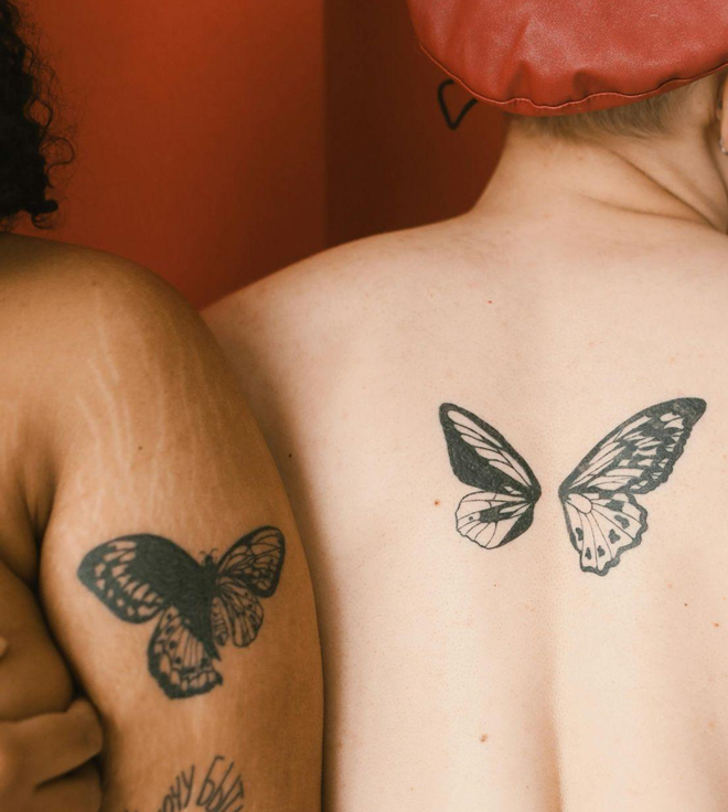 Black and Grey Butterfly Tattoo Design vs. Colorful Styles: Which One Suits You Better?