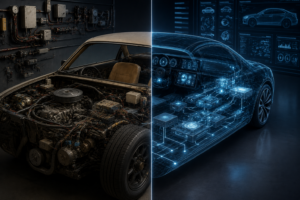 The End of the Analog Car: How Digital Architecture Took Over Automotive Design
